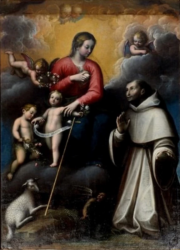 28-Orsola Caccia-Madonna con Gesù Bambino e San Giovannino  